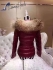 MONCLER TATIE JACKET with fox fur and elastic belt